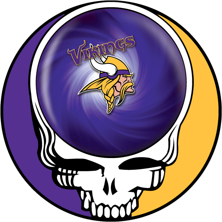 Minnesota Vikings skull logo DIY iron on transfer (heat transfer)